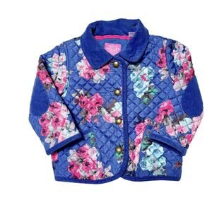 Joules Quilted Floral Jacket Size 12-18m